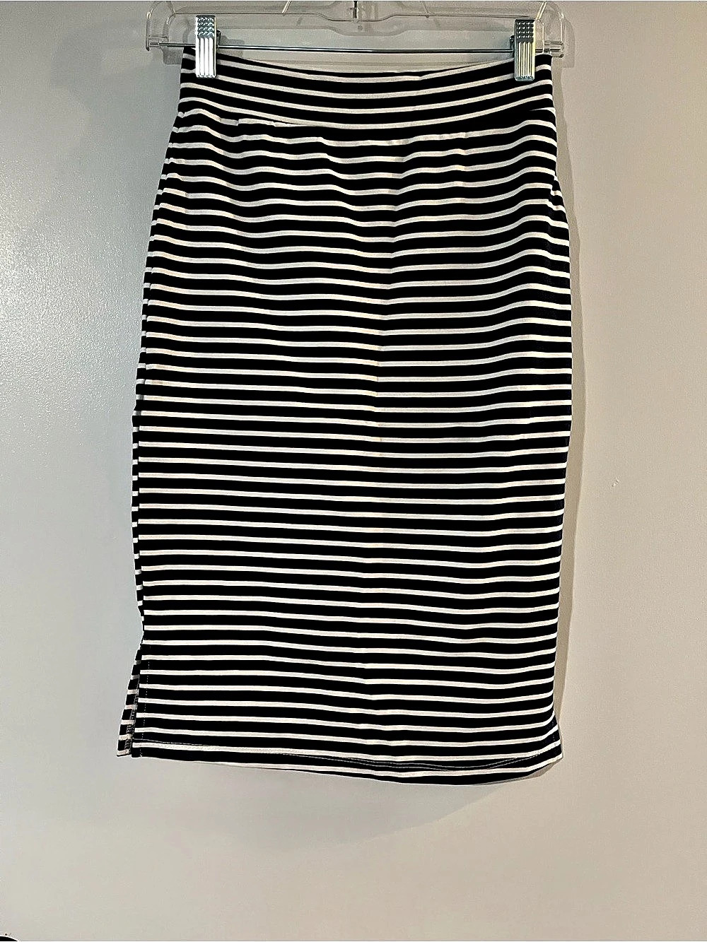 Betsey's Boutique Shop Striped Pencil Skirt Black & White Small